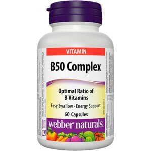 Webber Naturals B Komplex 50 mg cps 60+20 zadarmo 80 ks