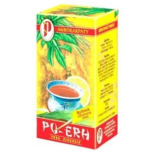 Agrokarpaty Pu-erh Bylinná citrónová chuť čaj 20 x 1 g