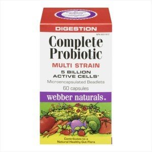 Webber Naturals Kompletné probiotiká 5 miliárd 60 kapsúl