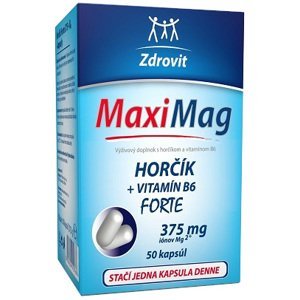 Zdrovit MaxiMag HORČÍK FORTE + VITAMÍN B6 50 kapsúl