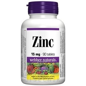 Webber Naturals Zinok 15 mg 90 tabliet