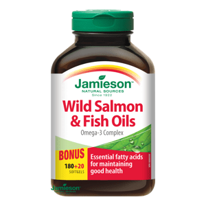 Jamieson Salmon Omega-3 komplex z lososa a rybích olejov 200 kapsúl