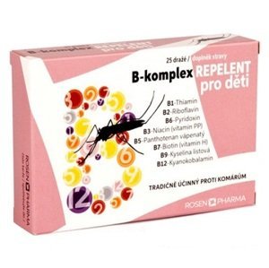 Rosen Pharma B-komplex REPELENT pre deti 25 tabliet