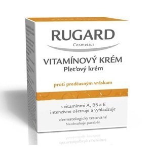 Rugard Vitamínový krém proti predčasným vráskam, bez parabénov, 50 ml