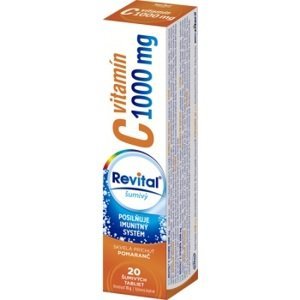 Revital Vitamín C 1000 mg s príchuťou pomaranč 20 šumivých tabliet