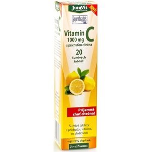 Jutavit Vitamín C 1000 mg s príchuťou citróna 20 šumivých tabliet