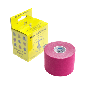 Kine-Max Tape Super-Pro Cotton Kinesiology ružová tejpovacia páska 5cm x 5m 1 ks