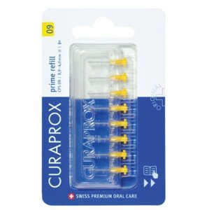 Curaprox CPS 09 prime refill Medzizubné kefky bez držiaka žlté 8 ks