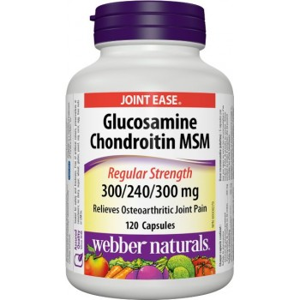 Webber Naturals Glukosamín+Chondroitín+MSM 840 mg 120 tabliet