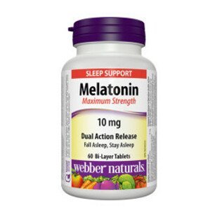 Webber Naturals Melatonin s postupným uvoľňovaným 60tbl 10 mg