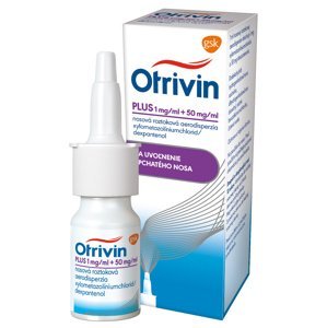 Otrivin Plus nosový sprej, hojivý účinok, nádcha a upchatý nos 10 ml