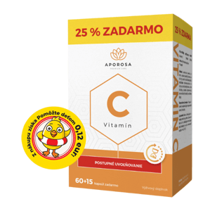 Aporosa Prémiový Vitamín C 700 mg s postupným uvoľňovaním 75 kapsúl