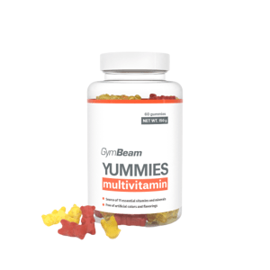GymBeam Yummies Multivitamin 150 g, gumené medvedíky 60 ks