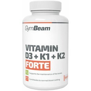 GymBeam Vitamin D3+K1+K2 Forte 120 kapsúl
