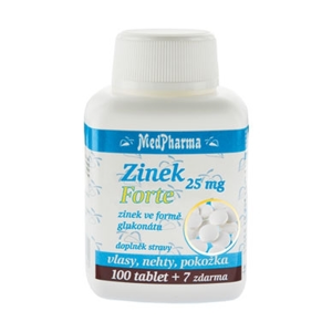 MedPharma ZINOK Forte 25 mg 107 tablet 107 ks