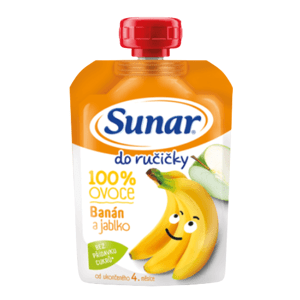 Sunar Do ručičky ovocná kapsička banán 4m+ 1 x 100 g