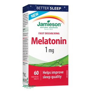 Jamieson Melatonin pod jazyk 1 mg 60 tabliet