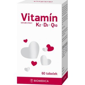 Biomedica Vitamín K2+D3+Q10 tob.60