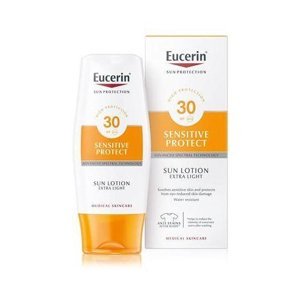 Eucerin SUN Extra ľahké mlieko na opaľovanie Sensitive Protect SPF 30 150ml