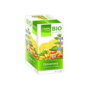 Apotheke Bio čaj Zázvor citrón mäta 20 x 1,5 g